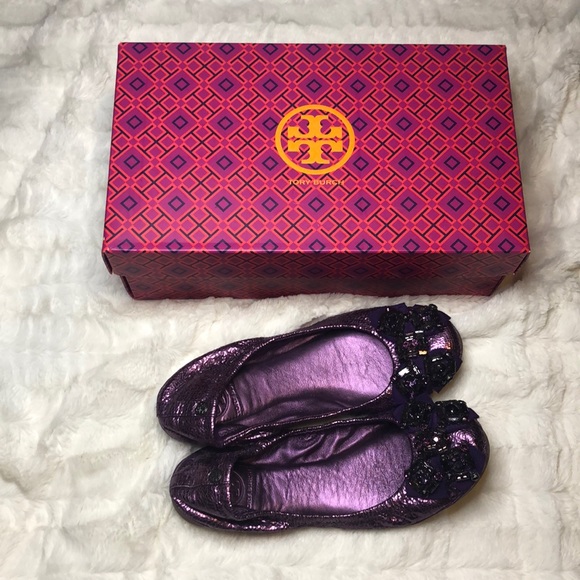 AUTHENTIC Tory Burch Ballet Flats Size 7 - Picture 2 of 6